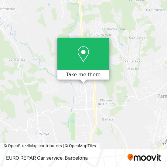 EURO REPAR Car service map