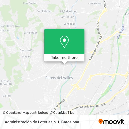 Administración de Loterías N 1 map