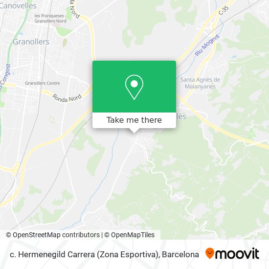c. Hermenegild Carrera (Zona Esportiva) map