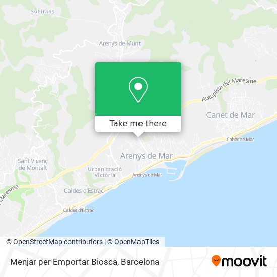 Menjar per Emportar Biosca map