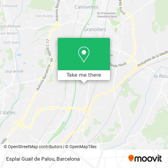 Esplai Guai! de Palou map