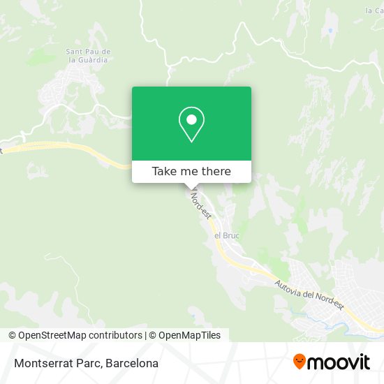 Montserrat Parc map