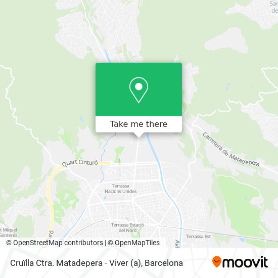 Cruïlla Ctra. Matadepera - Viver map