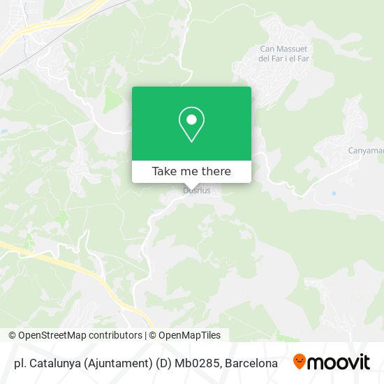 pl. Catalunya (Ajuntament) (D) Mb0285 map