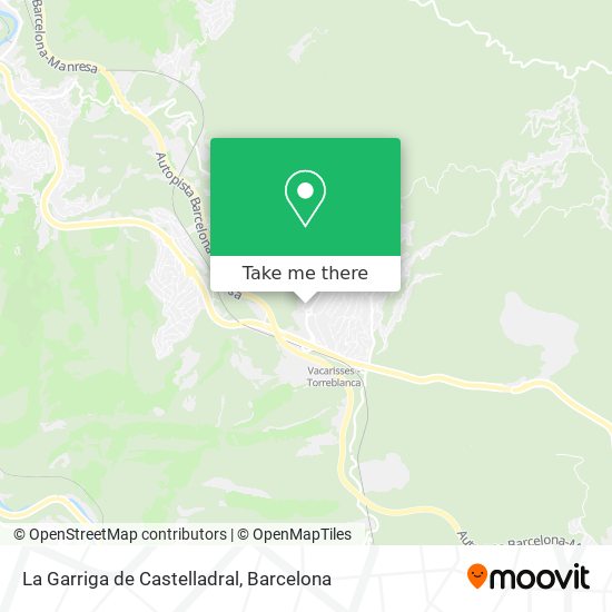 La Garriga de Castelladral map