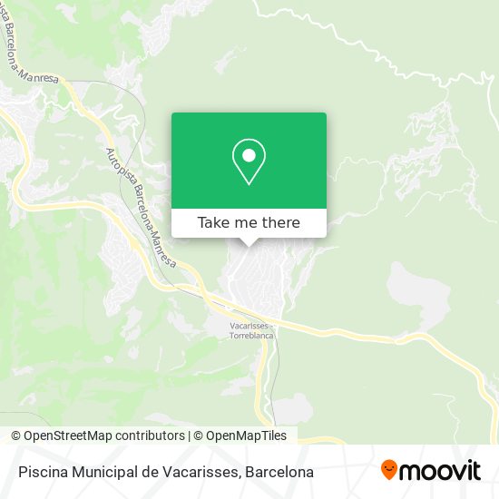 Piscina Municipal de Vacarisses map