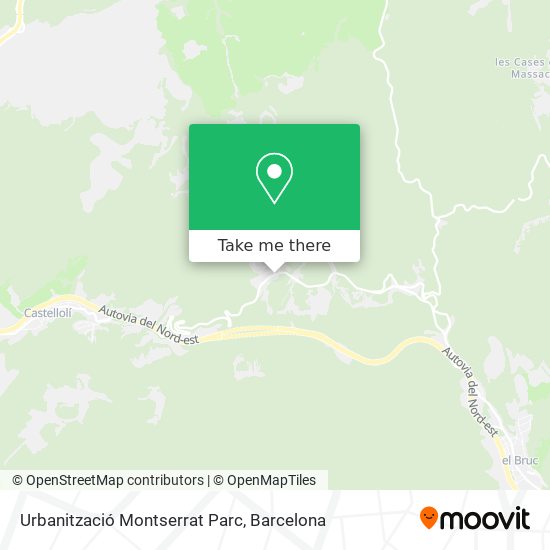 Urbanització Montserrat Parc map