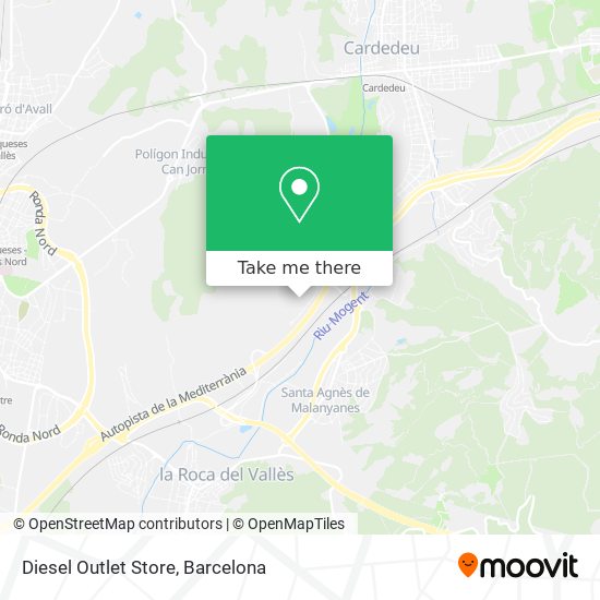 Diesel Outlet Store map