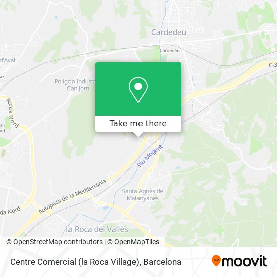 mapa Centre Comercial (la Roca Village)