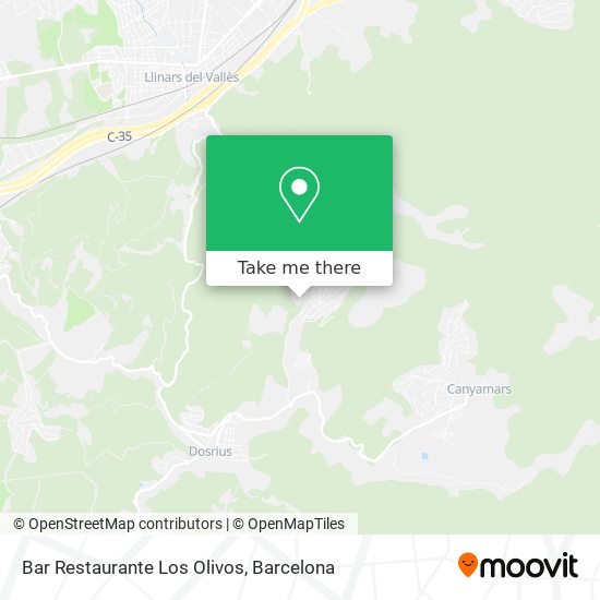 Bar Restaurante Los Olivos map
