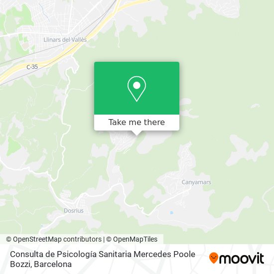 Consulta de Psicología Sanitaria Mercedes Poole Bozzi map