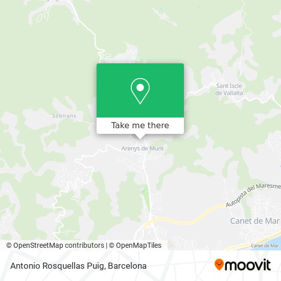 Antonio Rosquellas Puig map