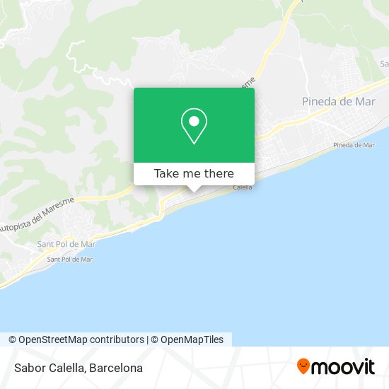 Sabor Calella map