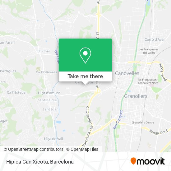 Hípica Can Xicota map