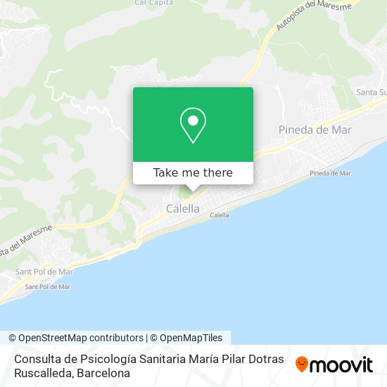 Consulta de Psicología Sanitaria María Pilar Dotras Ruscalleda map