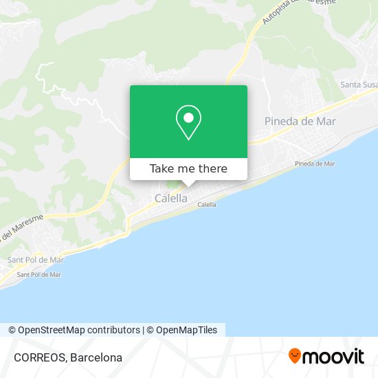 CORREOS map