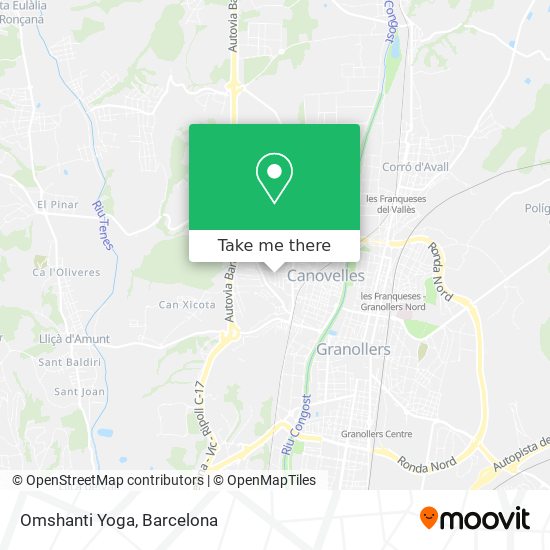 mapa Omshanti Yoga