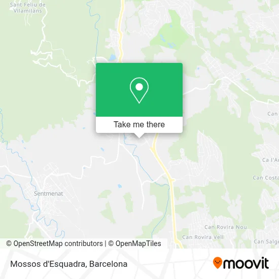 Mossos d'Esquadra map