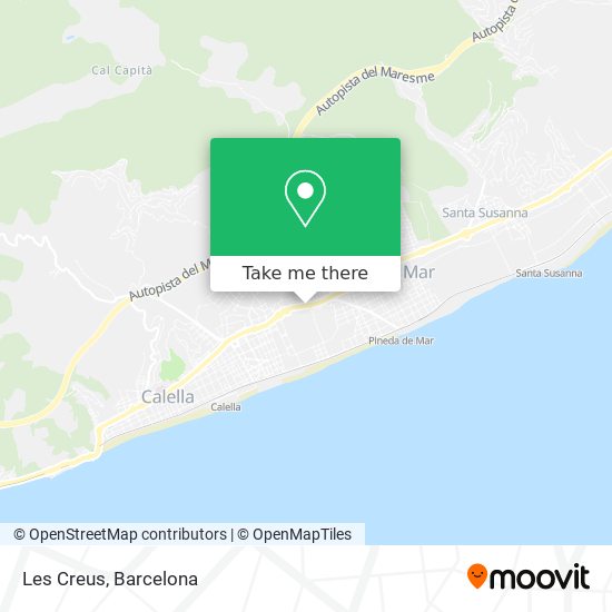 Les Creus map