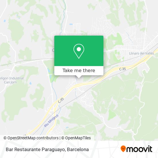 mapa Bar Restaurante Paraguayo