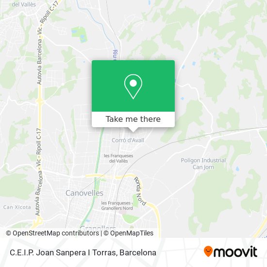 C.E.I.P. Joan Sanpera I Torras map