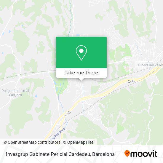 Invesgrup Gabinete Pericial Cardedeu map