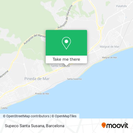 Supeco Santa Susana map