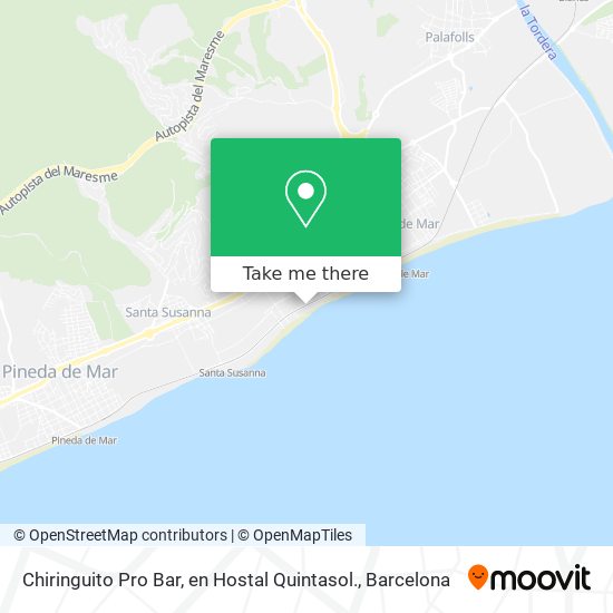 Chiringuito Pro Bar, en Hostal Quintasol. map