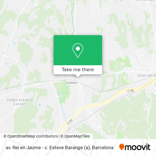 av. Rei en Jaume - c. Esteve Barange map