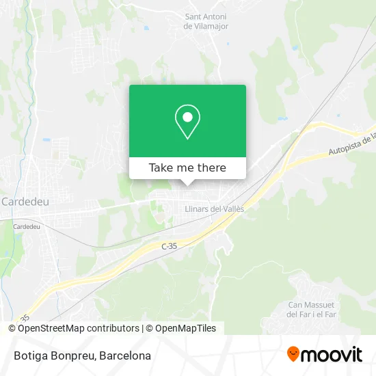 Botiga Bonpreu map