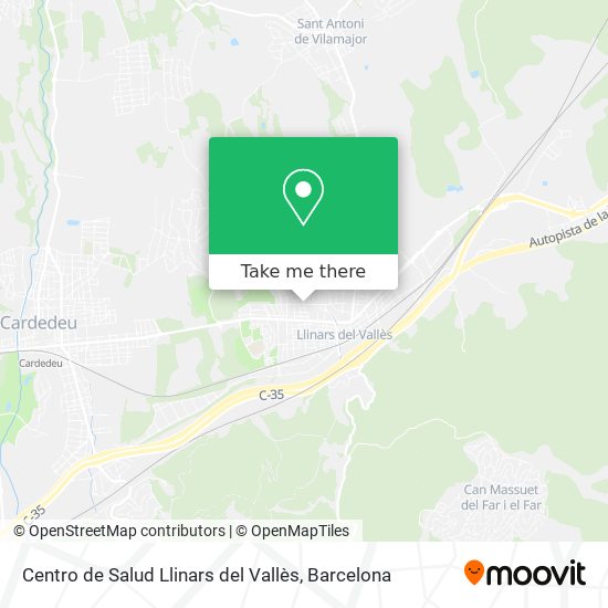 Centro de Salud Llinars del Vallès map