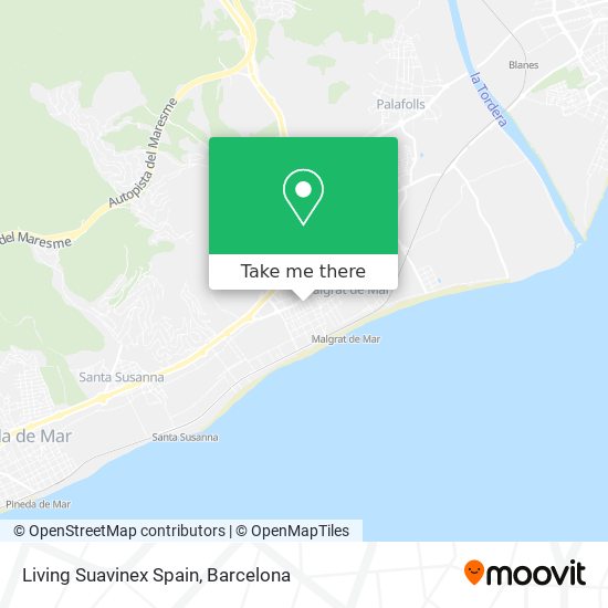 Living Suavinex Spain map