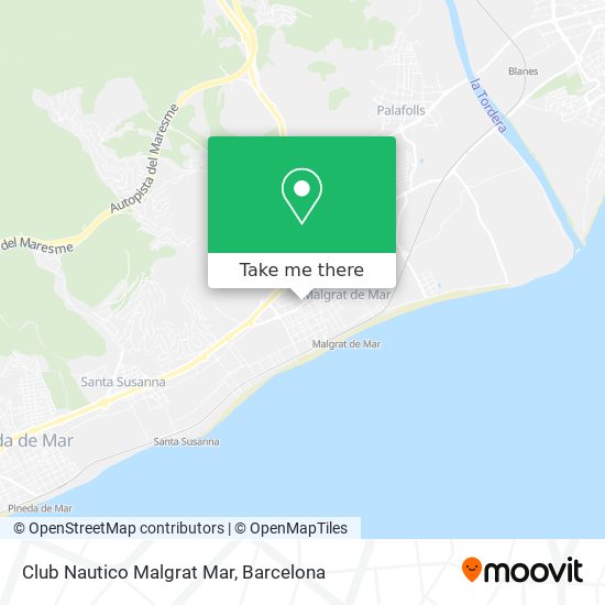 Club Nautico Malgrat Mar map