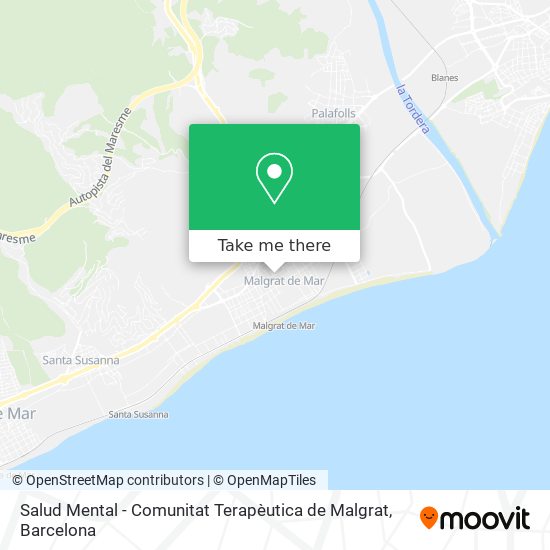 Salud Mental - Comunitat Terapèutica de Malgrat map
