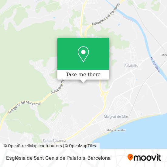 Església de Sant Genis de Palafols map
