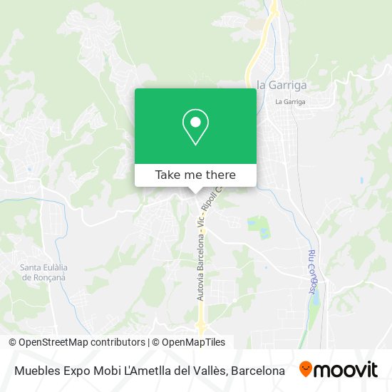 Muebles Expo Mobi L'Ametlla del Vallès map