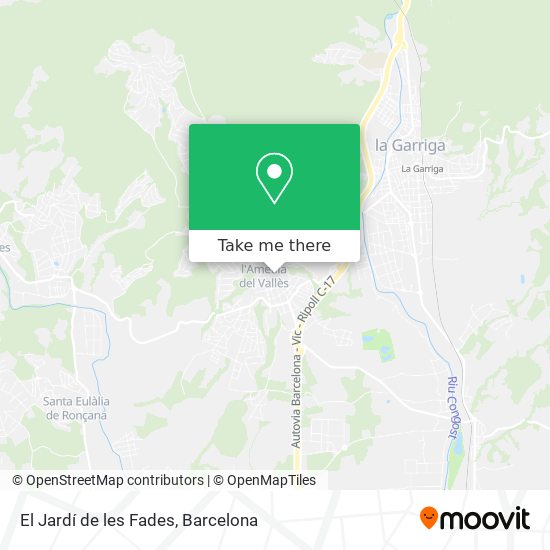 El Jardí de les Fades map