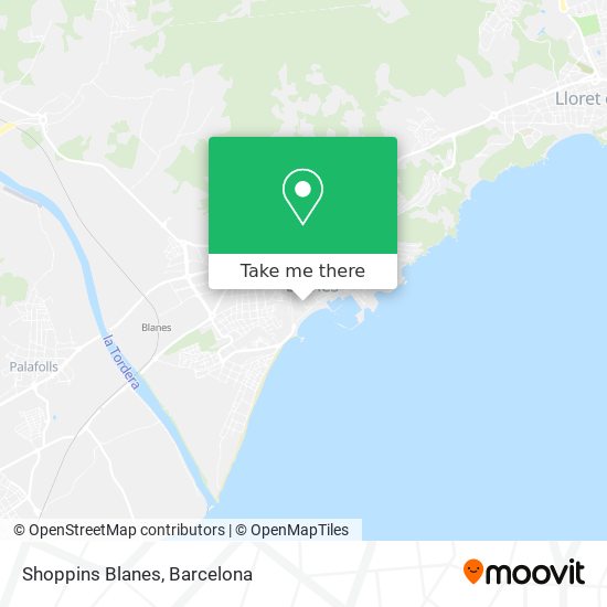 mapa Shoppins Blanes