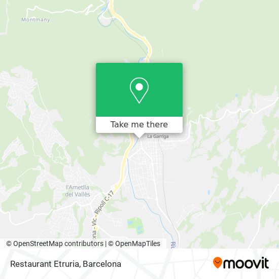mapa Restaurant Etruria