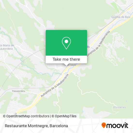 mapa Restaurante Montnegre