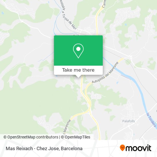Mas Reixach - Chez Jose map