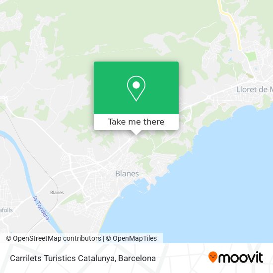 Carrilets Turistics Catalunya map