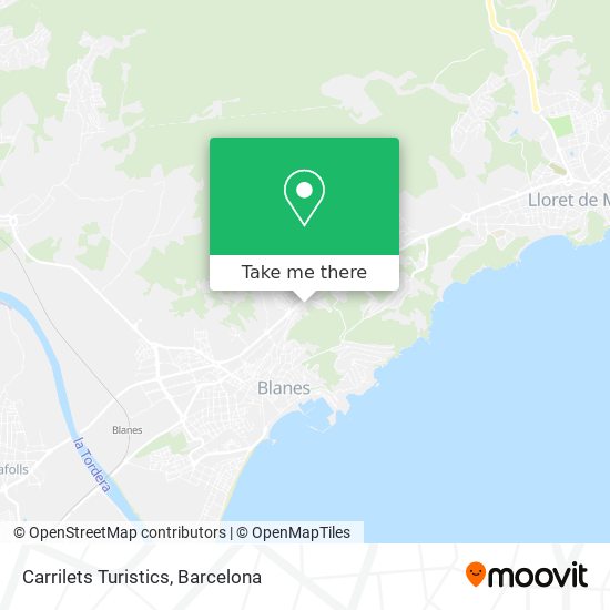 Carrilets Turistics map