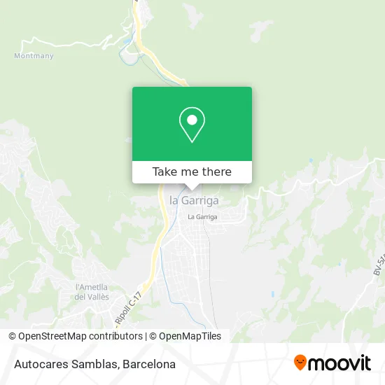 Autocares Samblas map