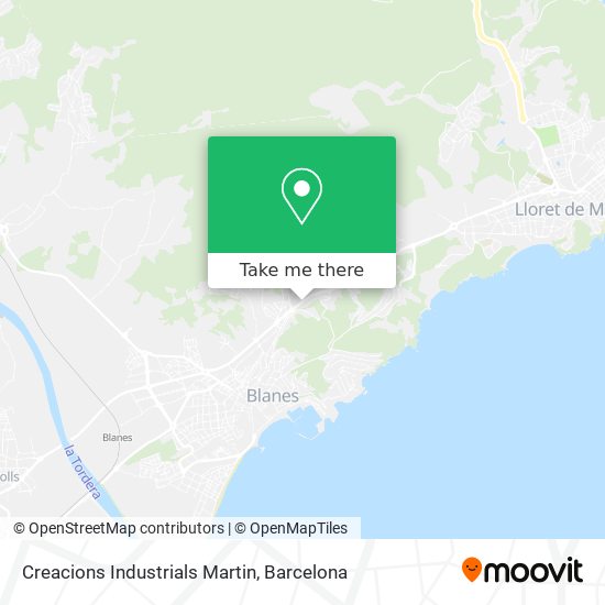 mapa Creacions Industrials Martin