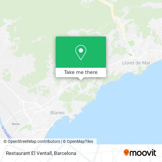 Restaurant El Ventall map