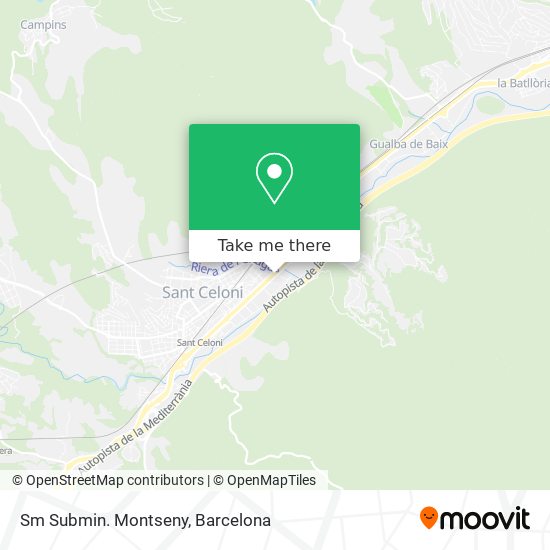 Sm Submin. Montseny map