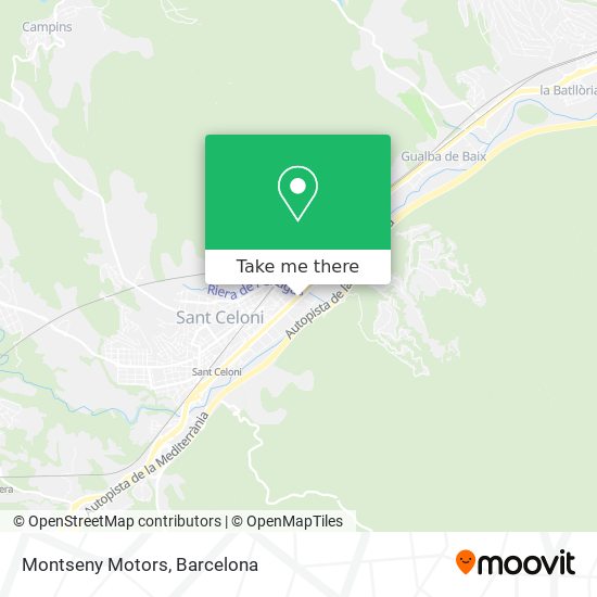 mapa Montseny Motors