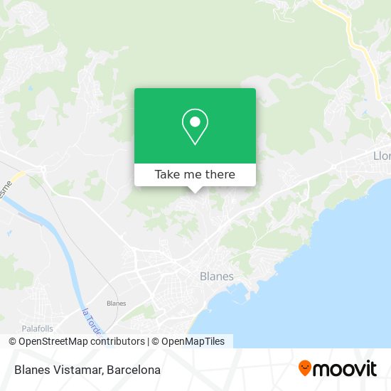 mapa Blanes Vistamar