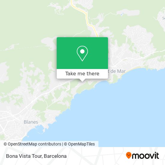 Bona Vista Tour map